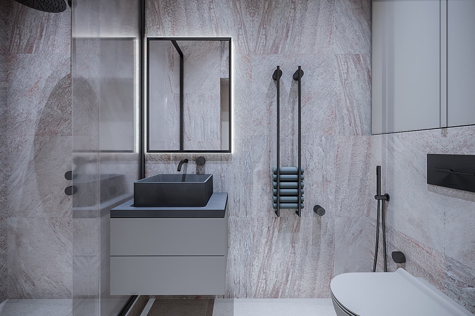 Home office with natural light