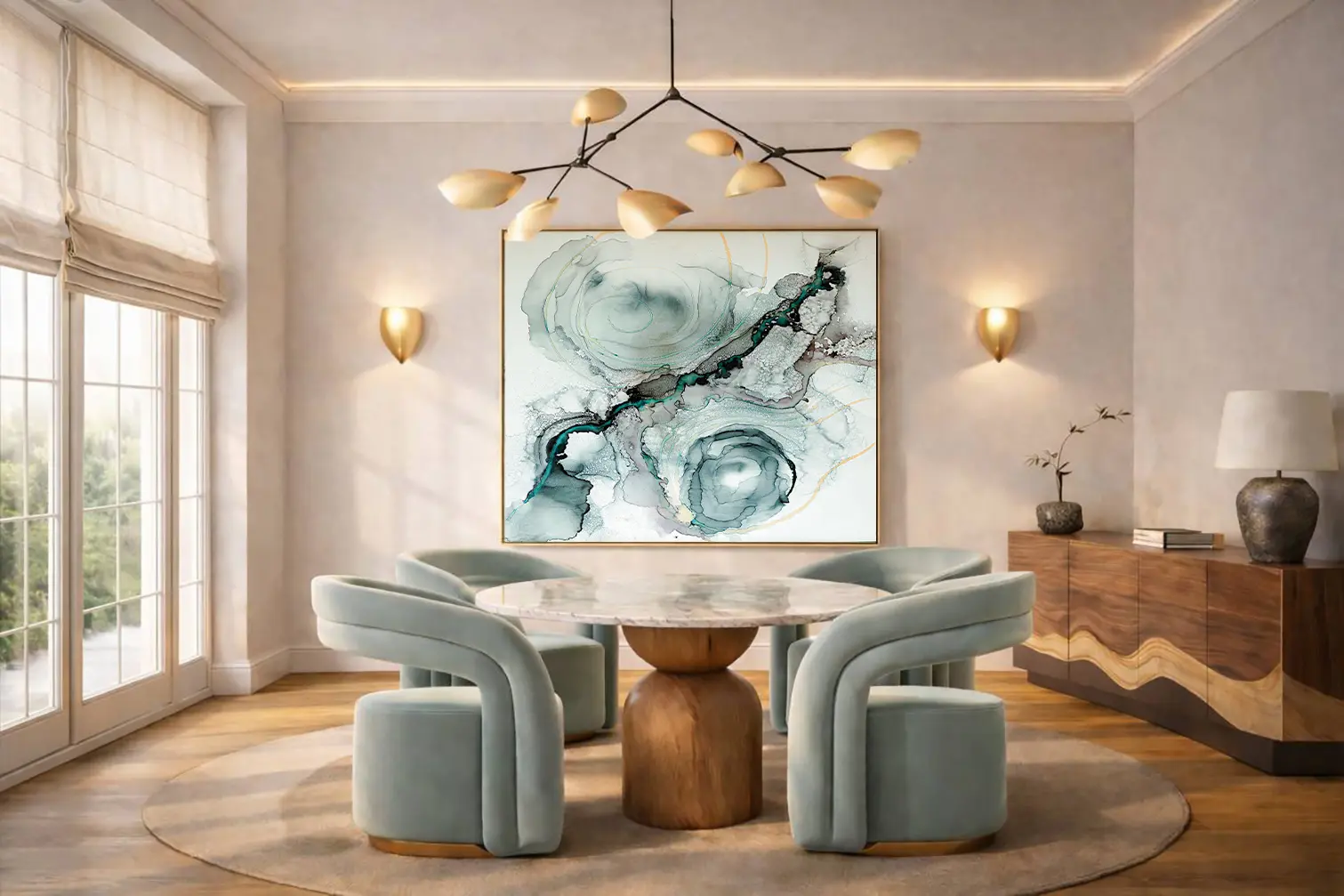 Interior scene — dining zone